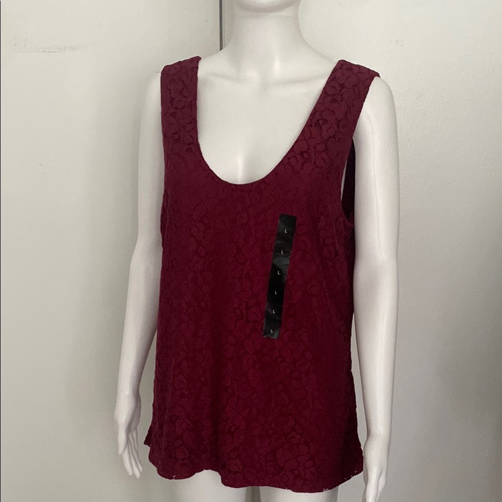 Banana Republic Burgundy Lace Women's Top